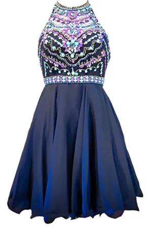 2024 Homecoming Dresses A Line Scoop Beaded PEZGSNDB