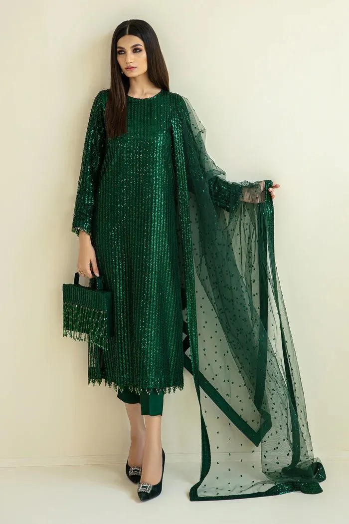 BAROQUE NET FORMAL DRESS BQF2