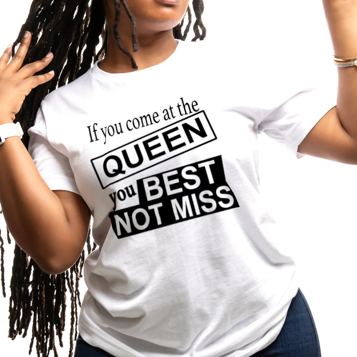 Best Not Miss - Relaxed  Fit Tee - Black Logo