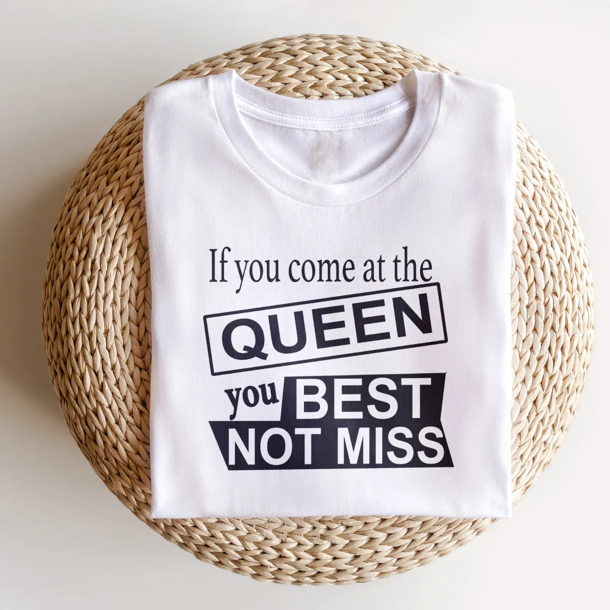 Best Not Miss - Relaxed  Fit Tee - Black Logo