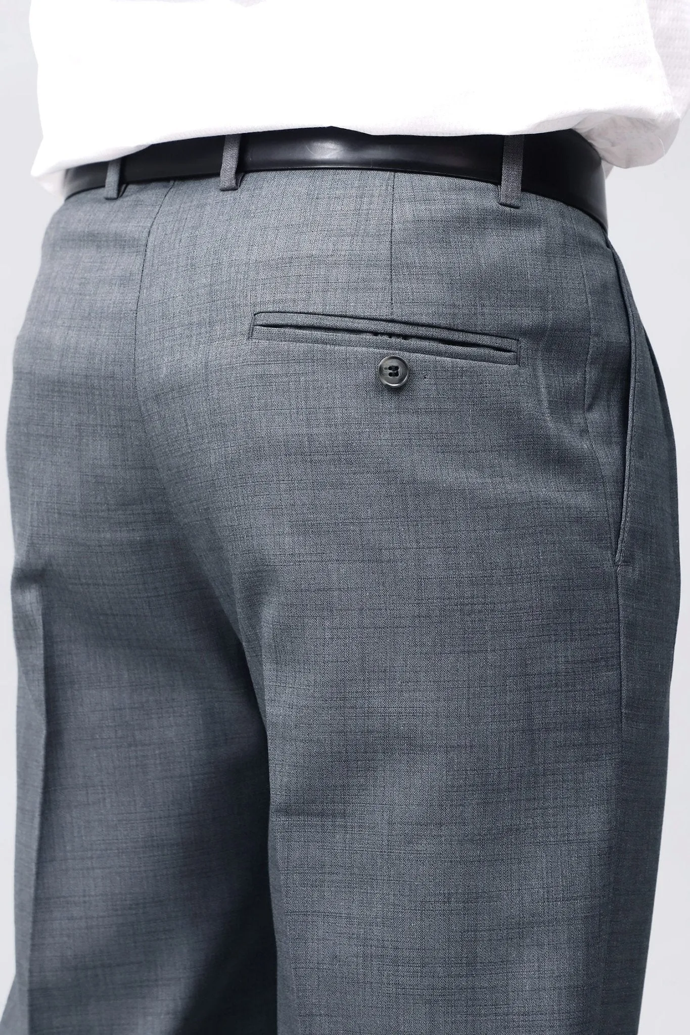 Bluebird Sophisticated Dark Grey Pleated Trouser