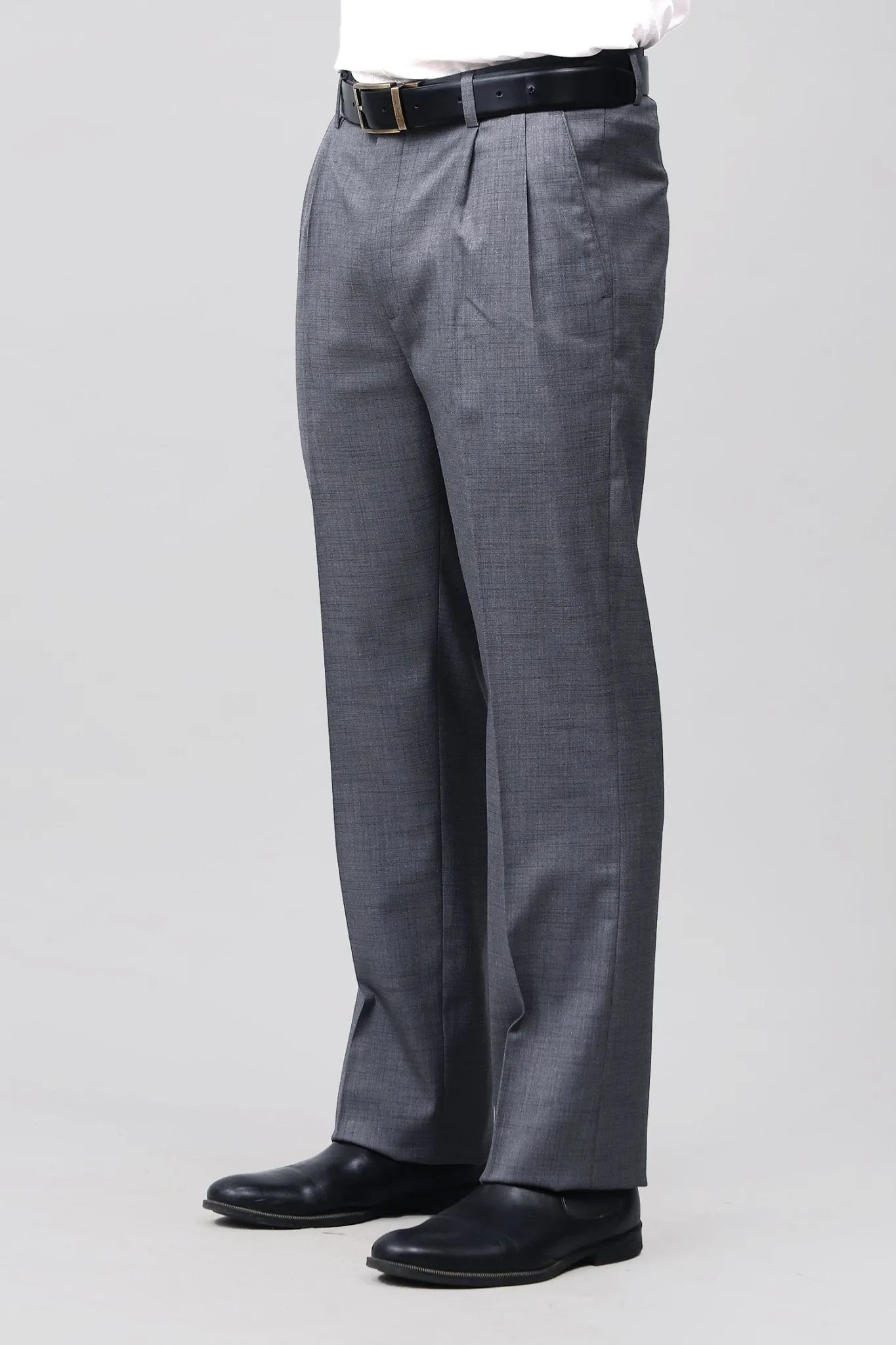 Bluebird Sophisticated Dark Grey Pleated Trouser