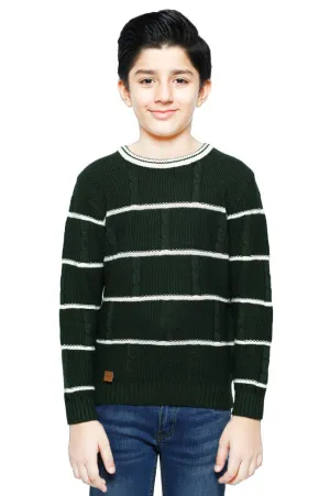 Boys Sweaters In Blue SKU: KBE-0159-GREEN