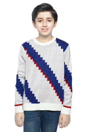 Boys Sweaters In Blue SKU: KBE-0170-BLUE