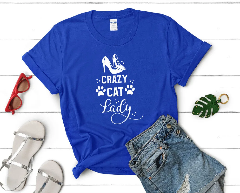 Crazy Cat Lady Woman T Shirt.