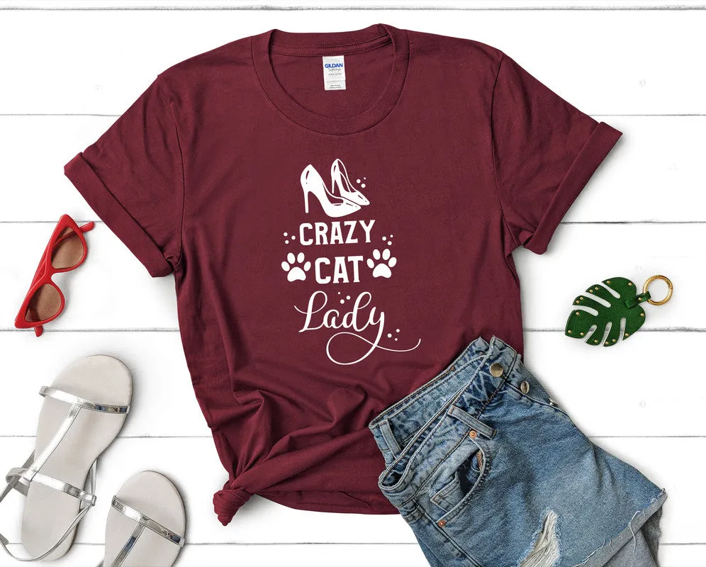Crazy Cat Lady Woman T Shirt.