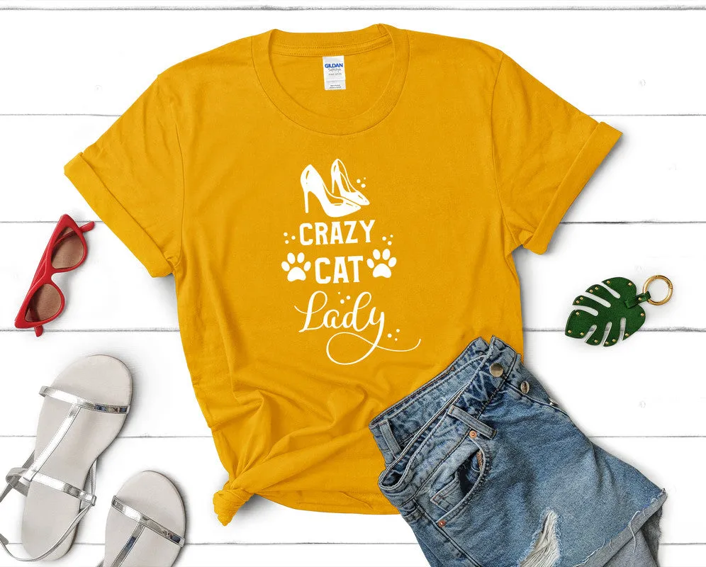 Crazy Cat Lady Woman T Shirt.