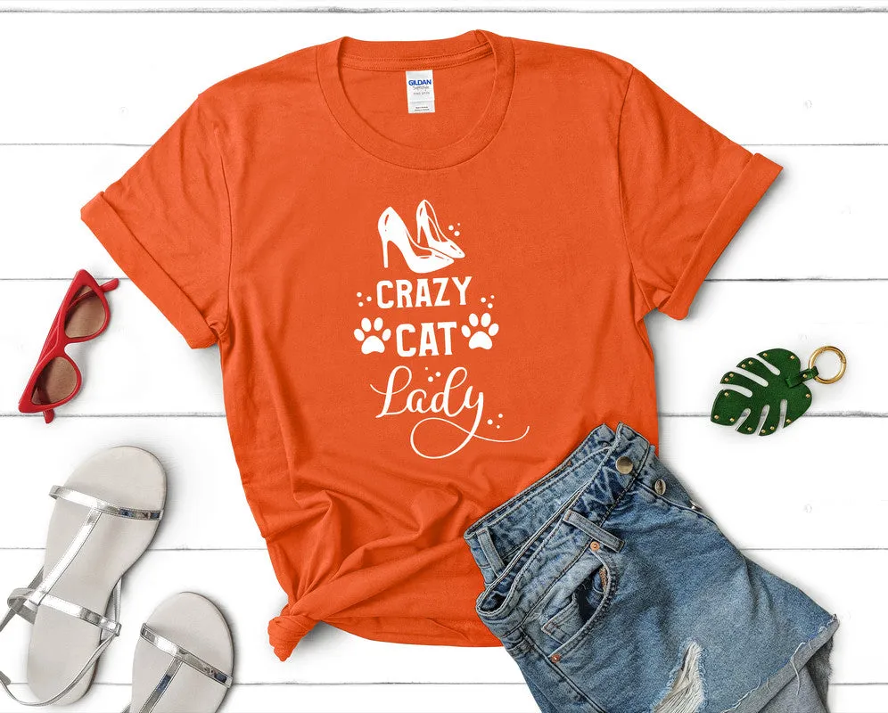 Crazy Cat Lady Woman T Shirt.