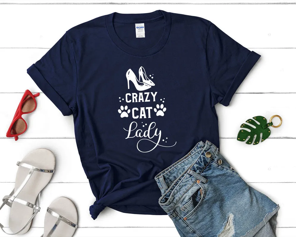 Crazy Cat Lady Woman T Shirt.