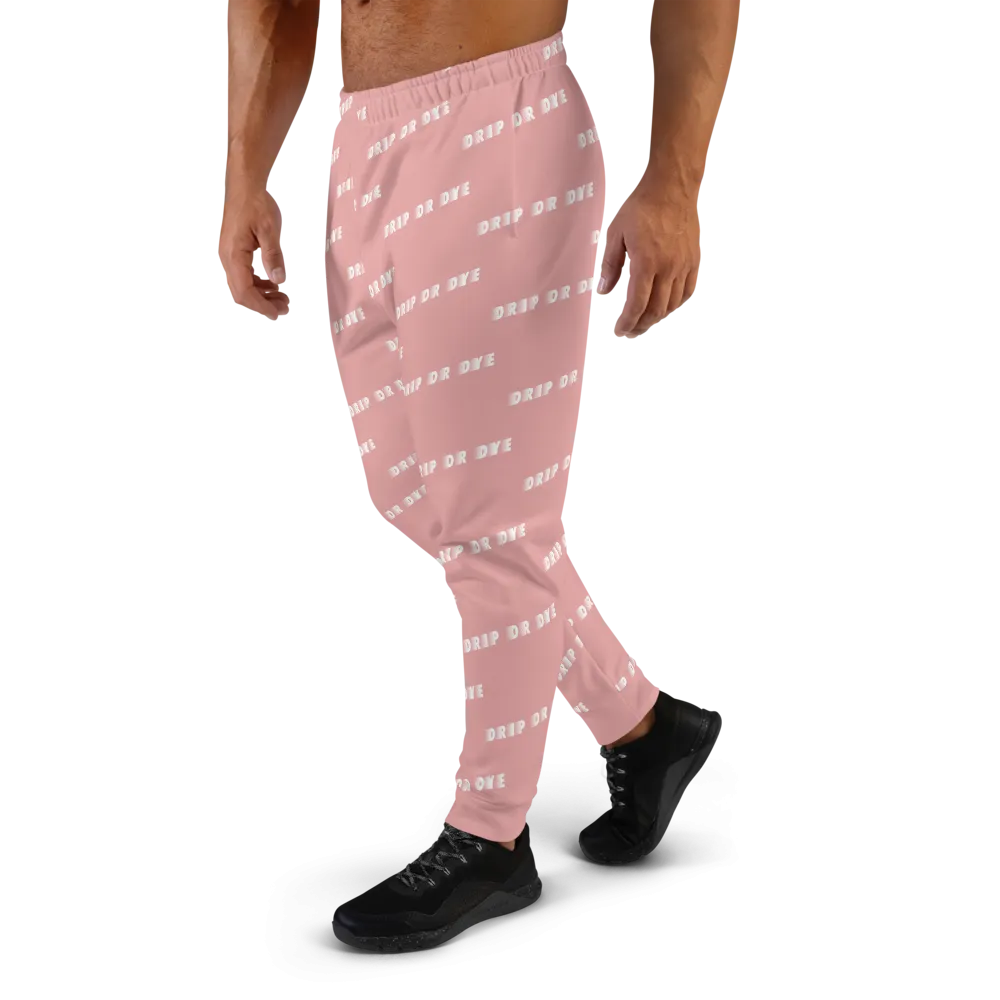 CRXWN | Drip or Dye | Racer Season 1 Unisex Jogger Racing Stripes Sweatpant Zoom Matte Pink Bunny
