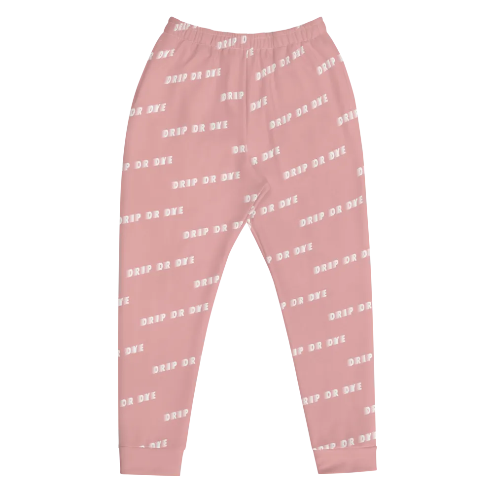 CRXWN | Drip or Dye | Racer Season 1 Unisex Jogger Racing Stripes Sweatpant Zoom Matte Pink Bunny