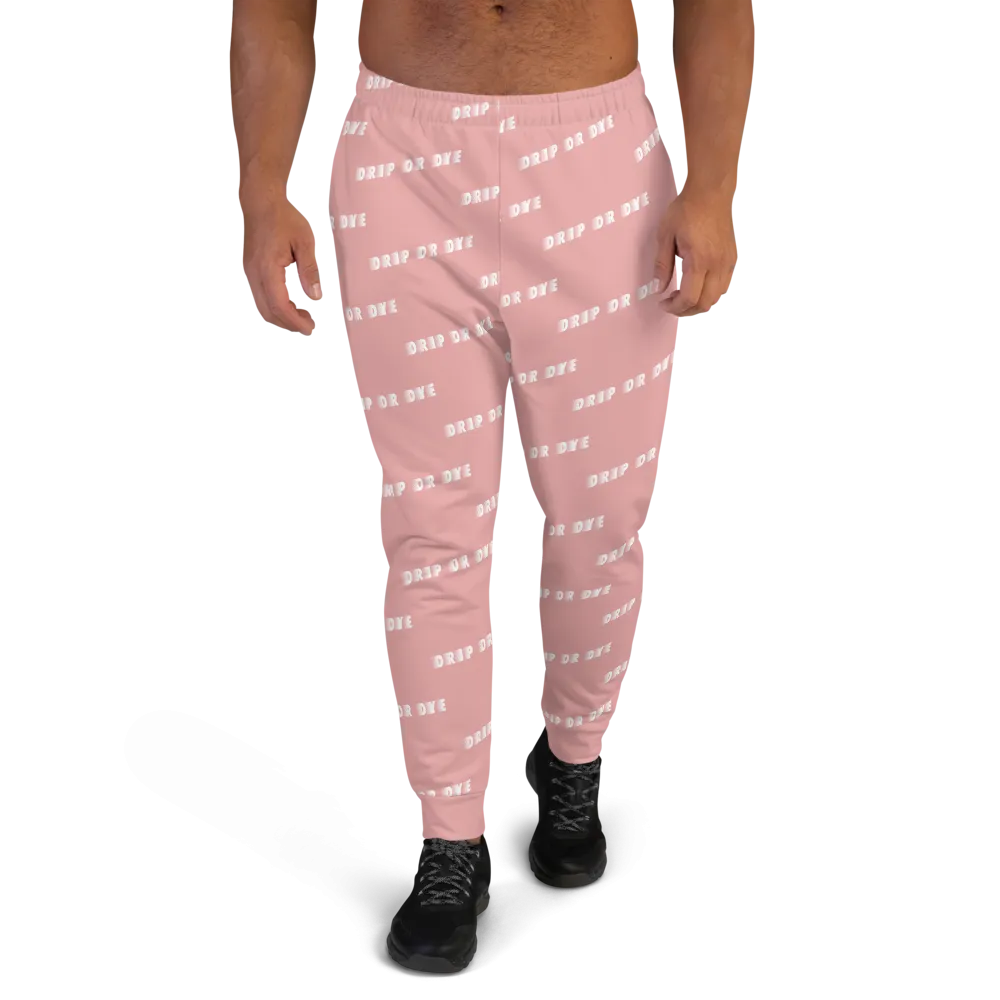 CRXWN | Drip or Dye | Racer Season 1 Unisex Jogger Racing Stripes Sweatpant Zoom Matte Pink Bunny