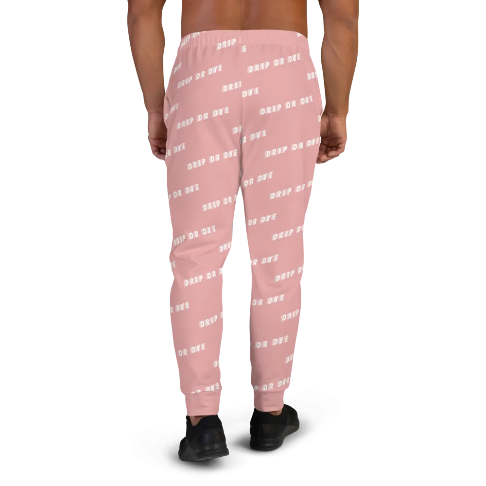 CRXWN | Drip or Dye | Racer Season 1 Unisex Jogger Racing Stripes Sweatpant Zoom Matte Pink Bunny