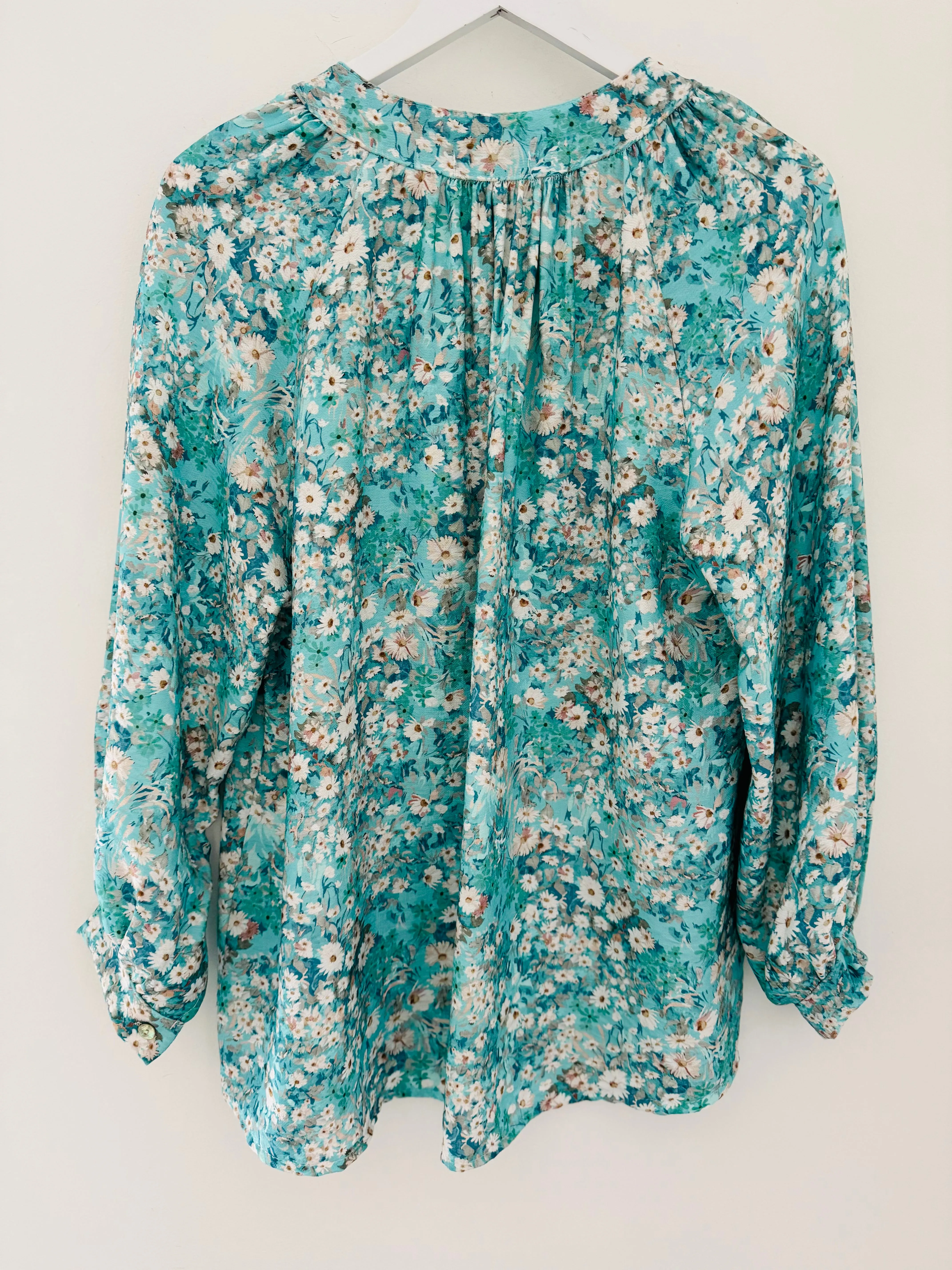 Daisy Blouse in Aqua
