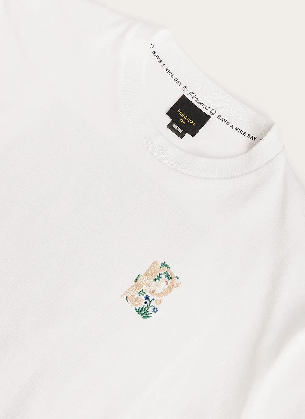 Drop Cap Oversized T Shirt | Percival x Sophy Hollington | White