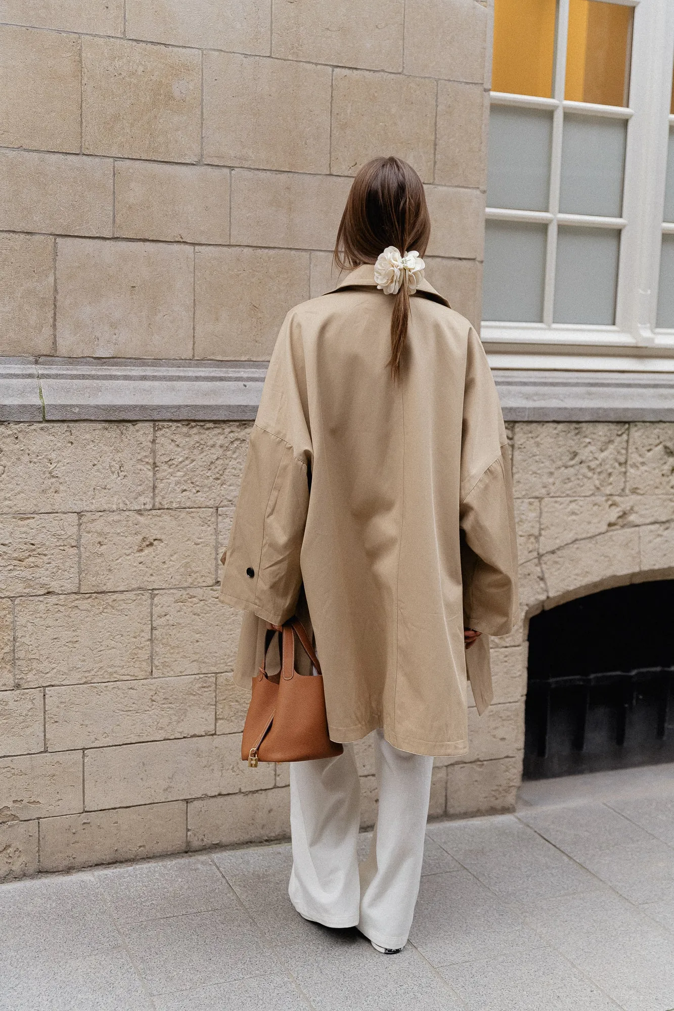 Elise oversized trenchcoat beige