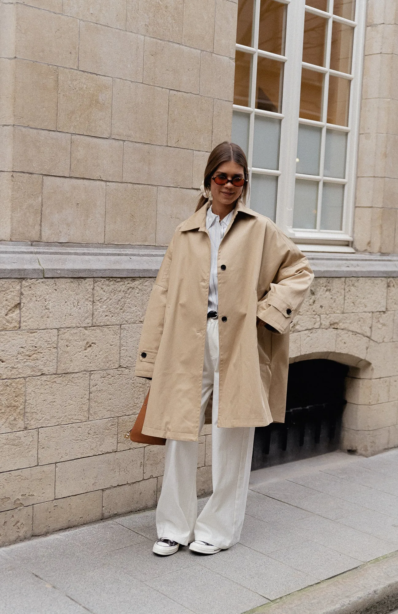 Elise oversized trenchcoat beige