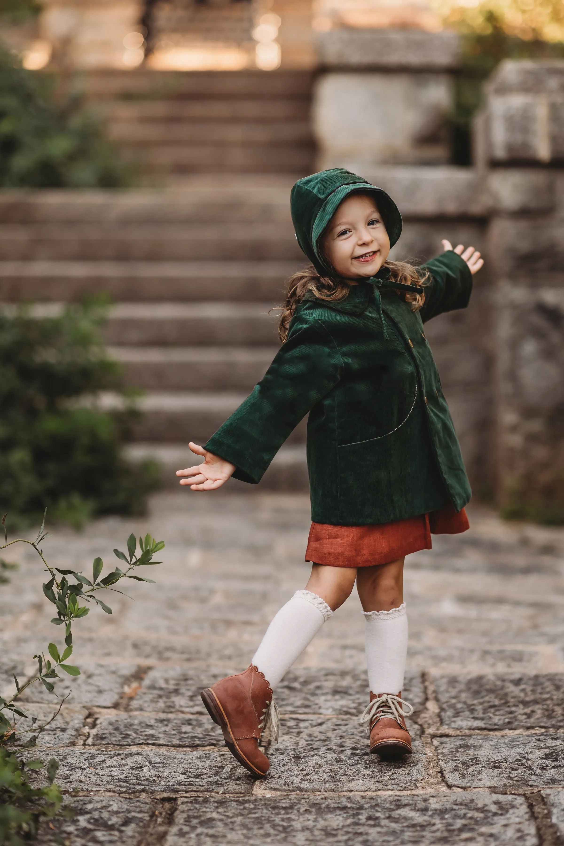 Evergreen Corduroy Coat