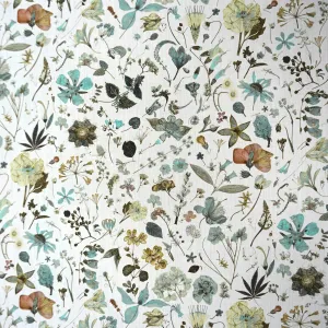 Floral Eve Aqua Tana Lawn™ Cotton Liberty of London Cotton Fabric