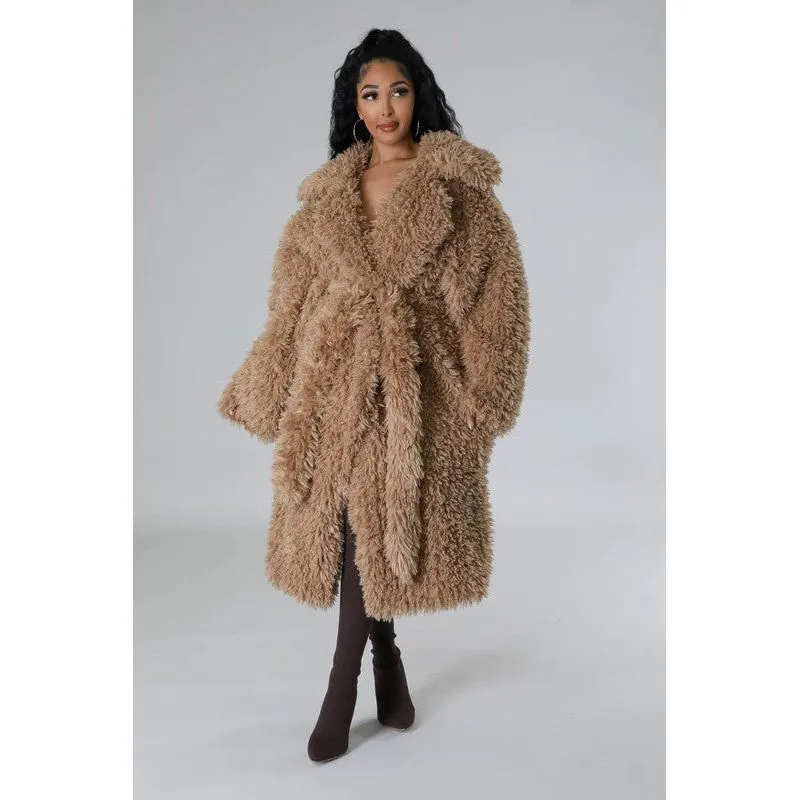 Fuzzy Fur Winter Heavy Jacket