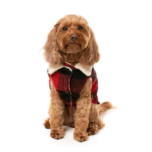 FuzzYard Dog Apparel Jacket Lumberjack Red Size 7 ^ ^