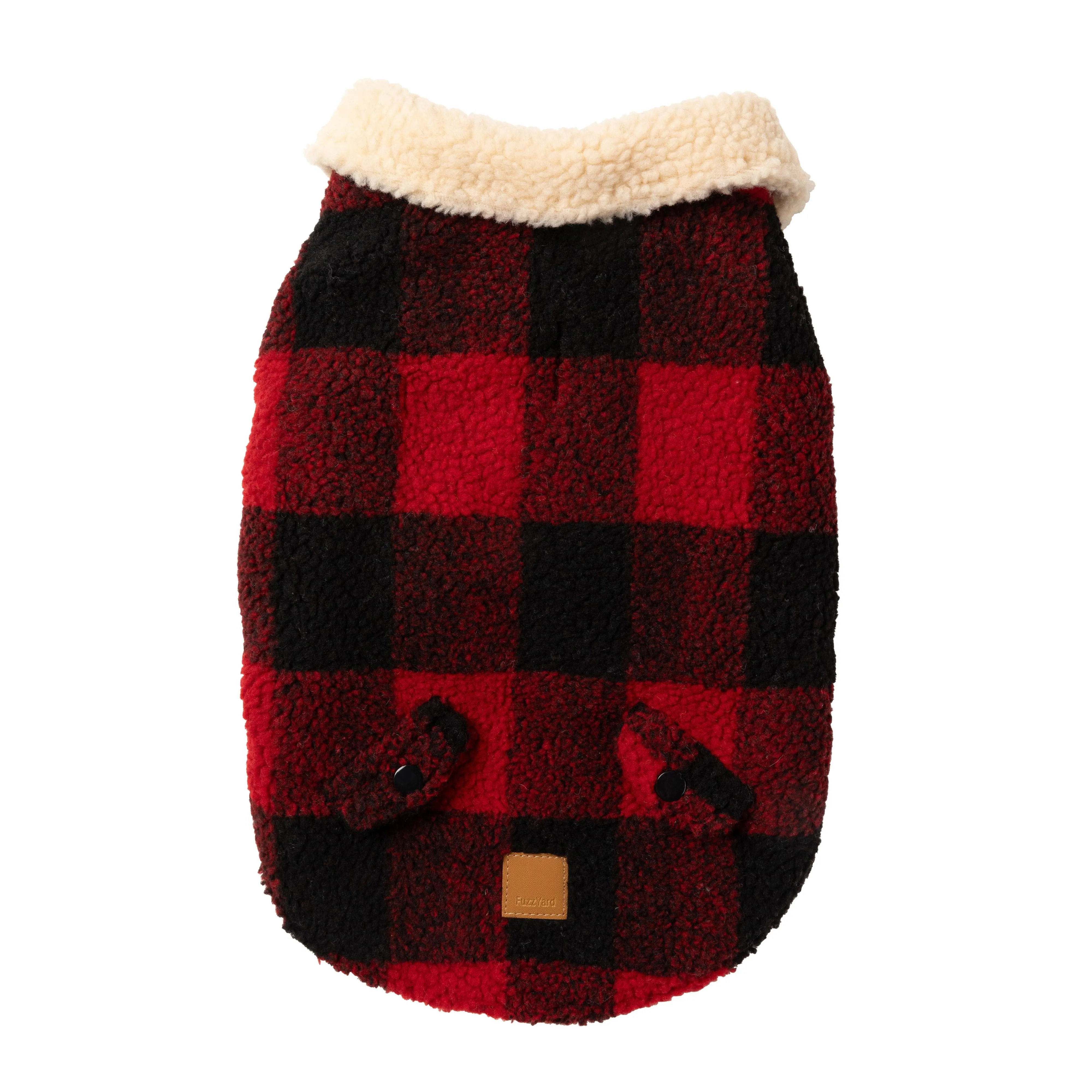 FuzzYard Dog Apparel Jacket Lumberjack Red Size 7 ^ ^