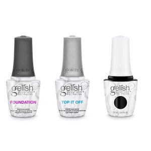 Gelish Combo - Base, Top & Black Shadow