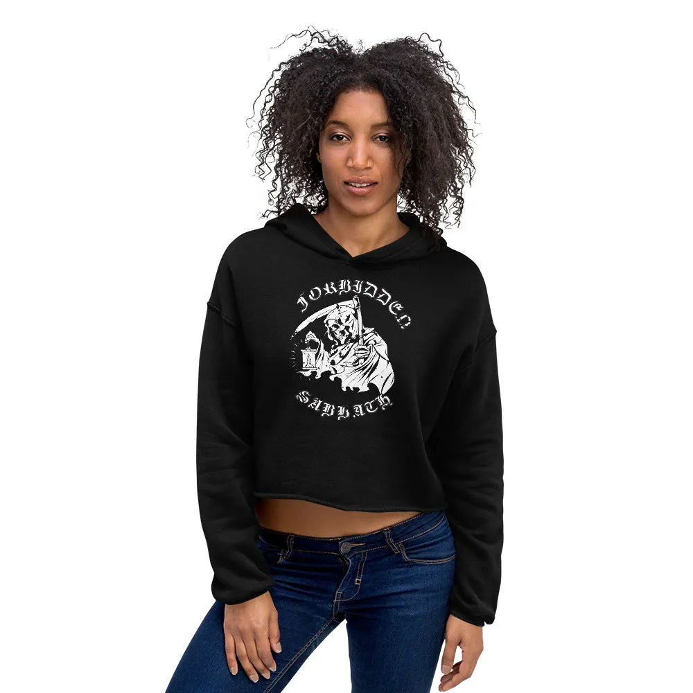 HALLOWEEN'S GRIM REAPER-WOMEN'S CROPPED HOODIE