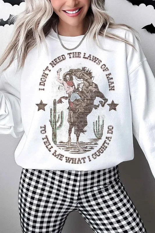 I Don't Need The Laws of Man {oversized sweatshirt}