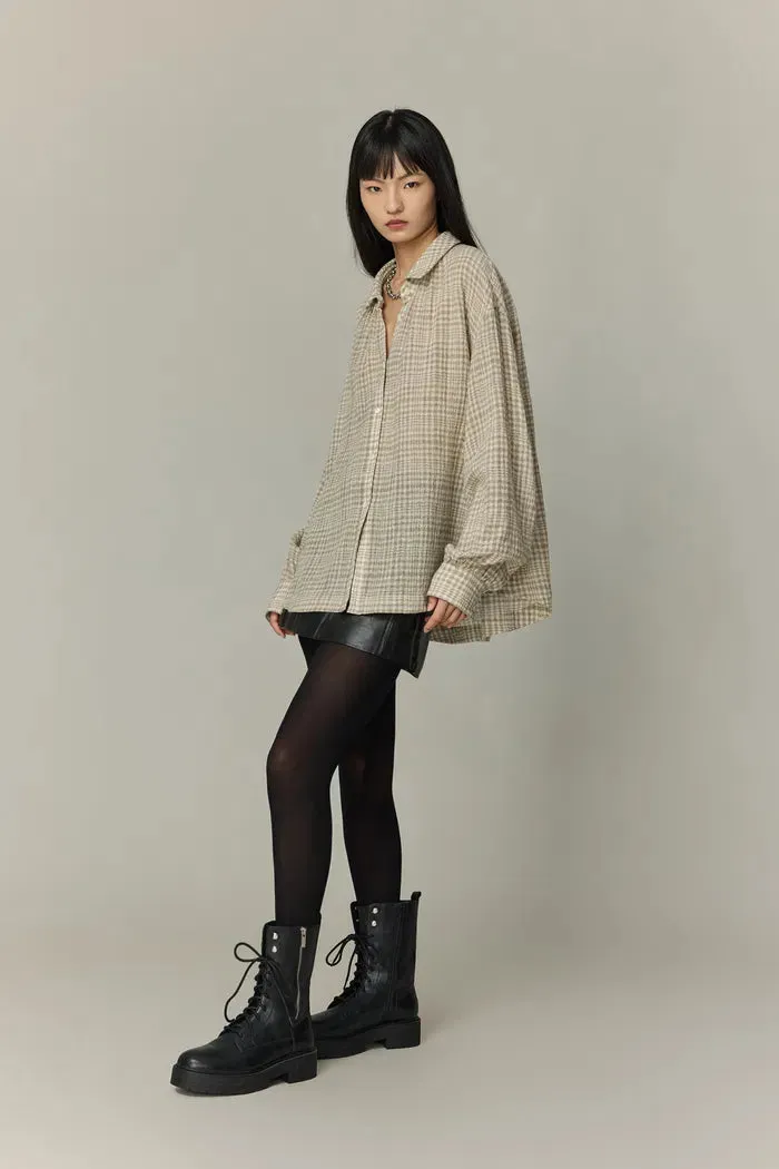 Ivy Plaid Shirt in Wool