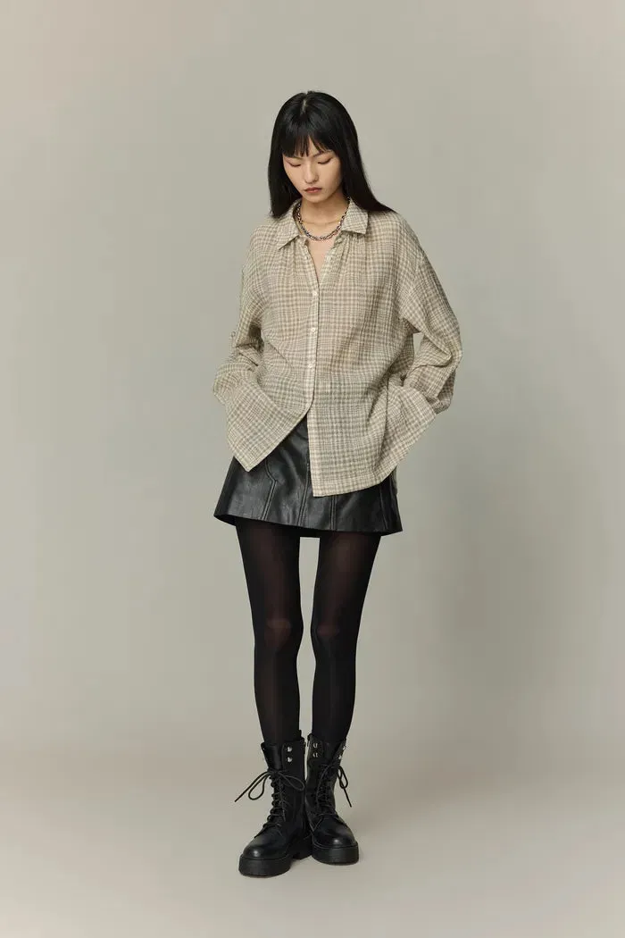 Ivy Plaid Shirt in Wool