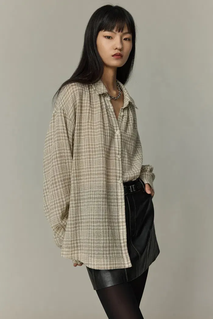Ivy Plaid Shirt in Wool
