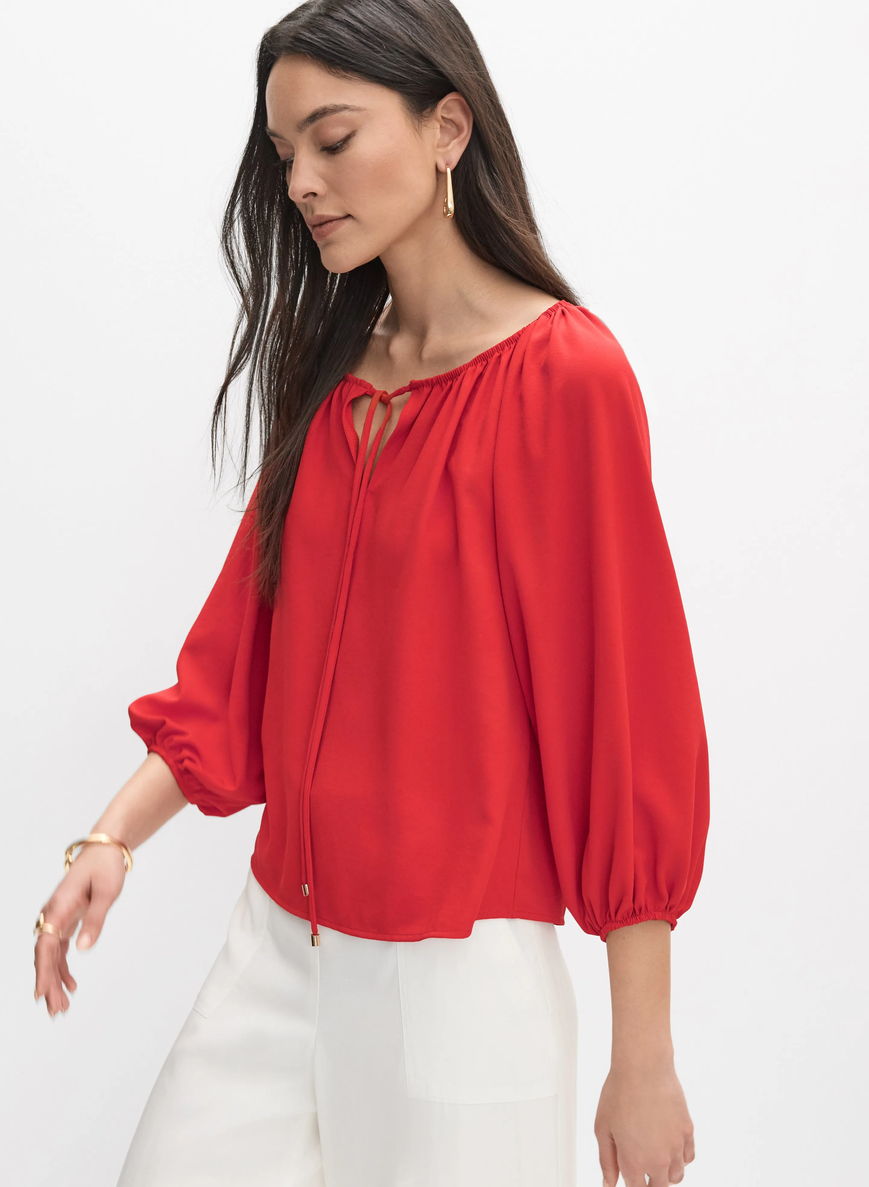 Joseph Ribkoff - Tie-Neck Blouse