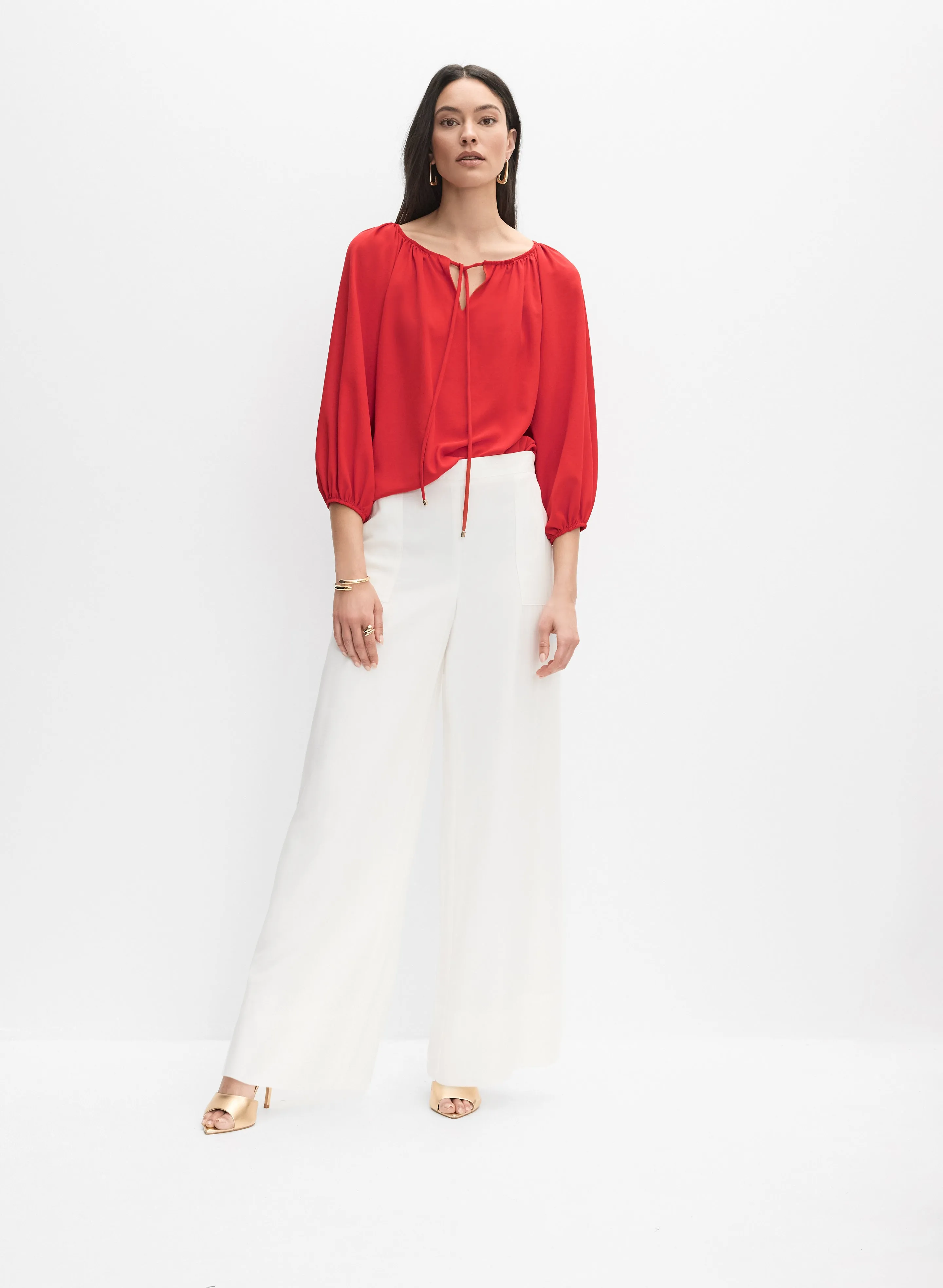 Joseph Ribkoff - Tie-Neck Blouse