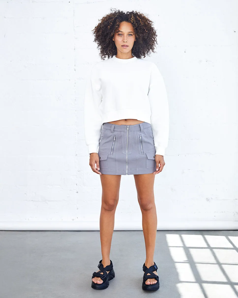 Kepler Ribbed Cropped Sweatshirt