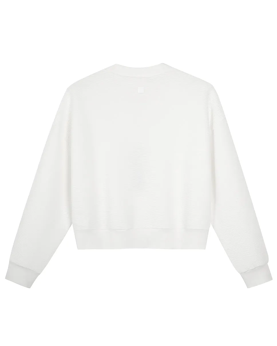 Kepler Ribbed Cropped Sweatshirt