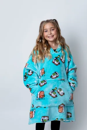 Kids Giant Hoodie Wassup'b Teal