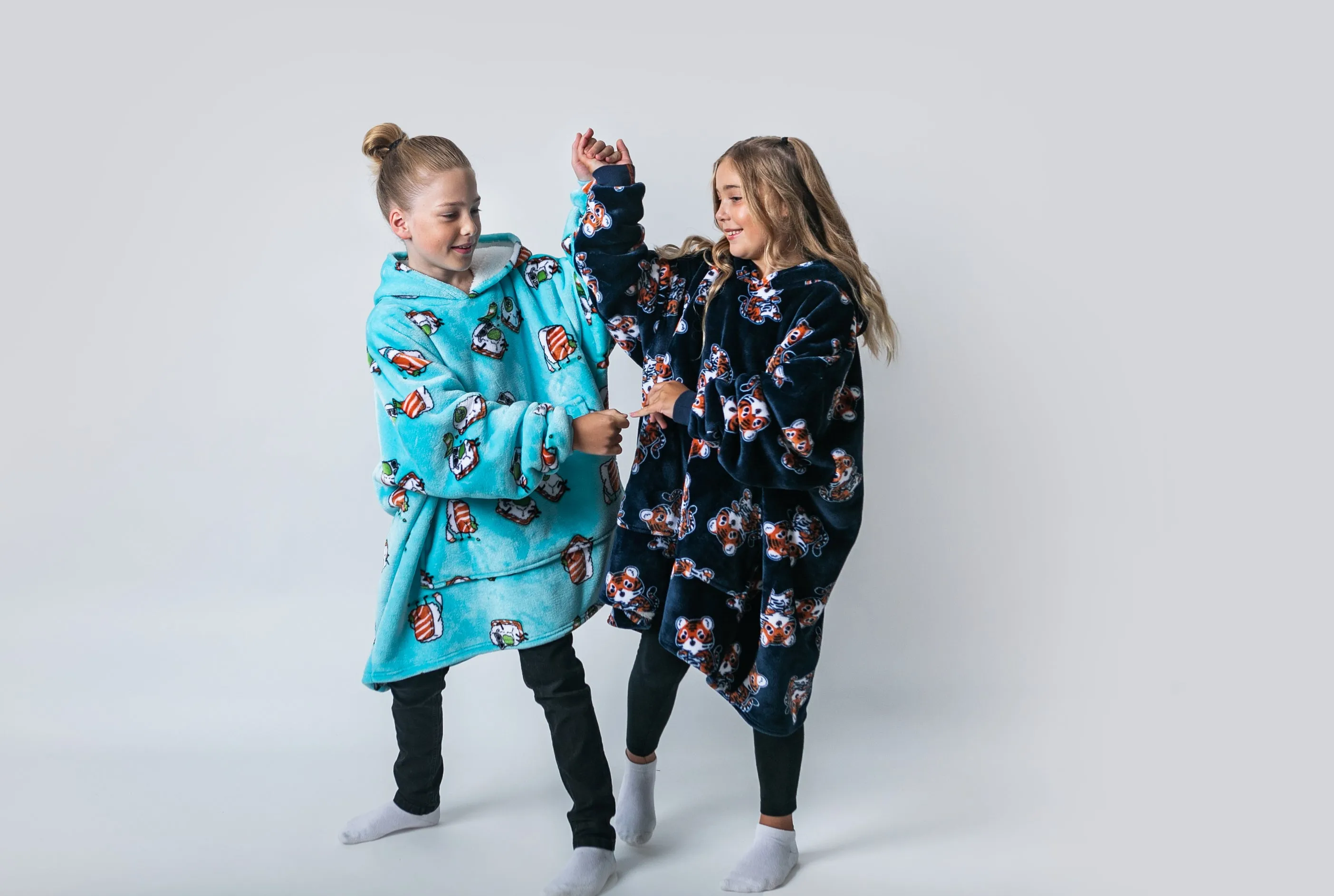 Kids Giant Hoodie Wassup'b Teal