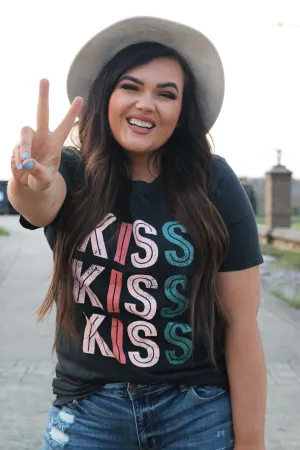Kiss Graphic Band Tee - Black