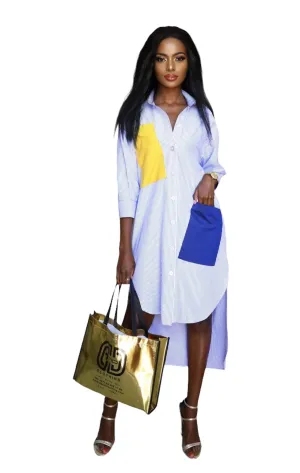 Light Blue Shirt Dress