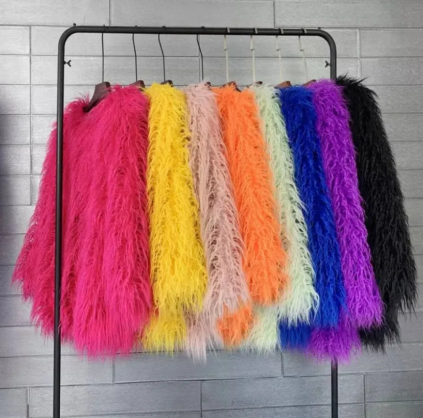 Mongolian Faux Fur Coat