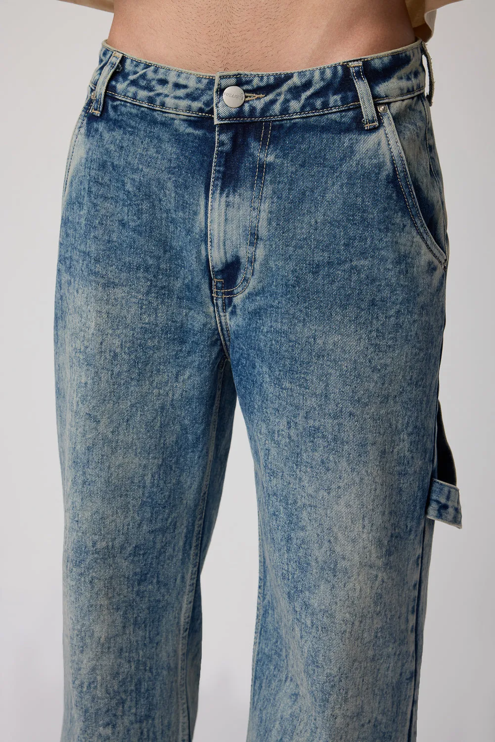Nexus Blue Relaxed Men's Carpenter Jeans