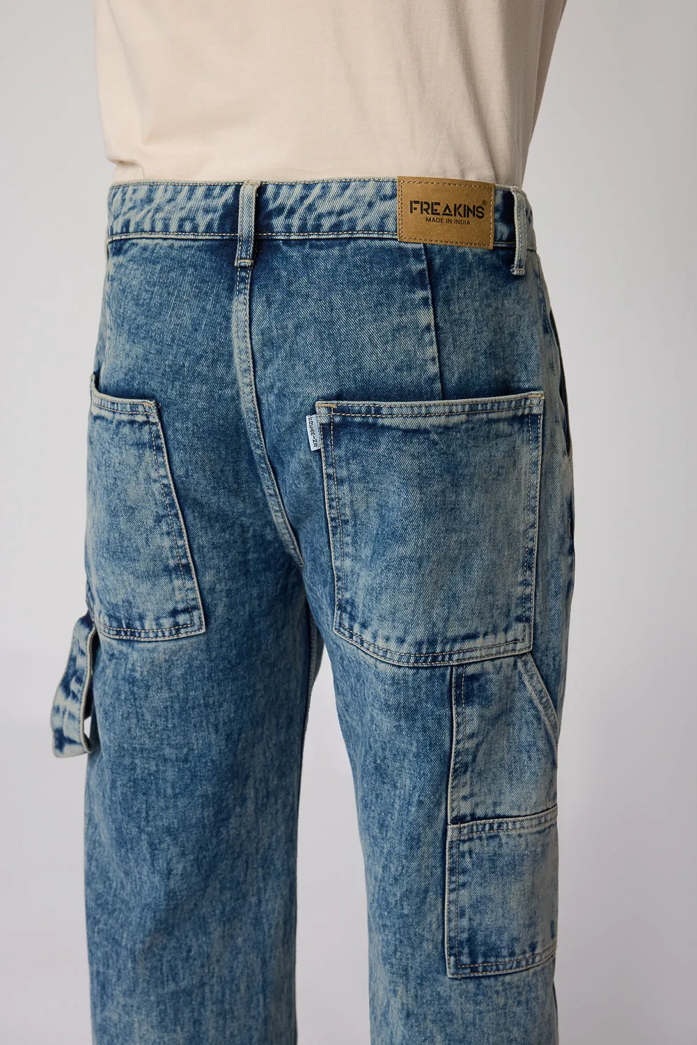 Nexus Blue Relaxed Men's Carpenter Jeans