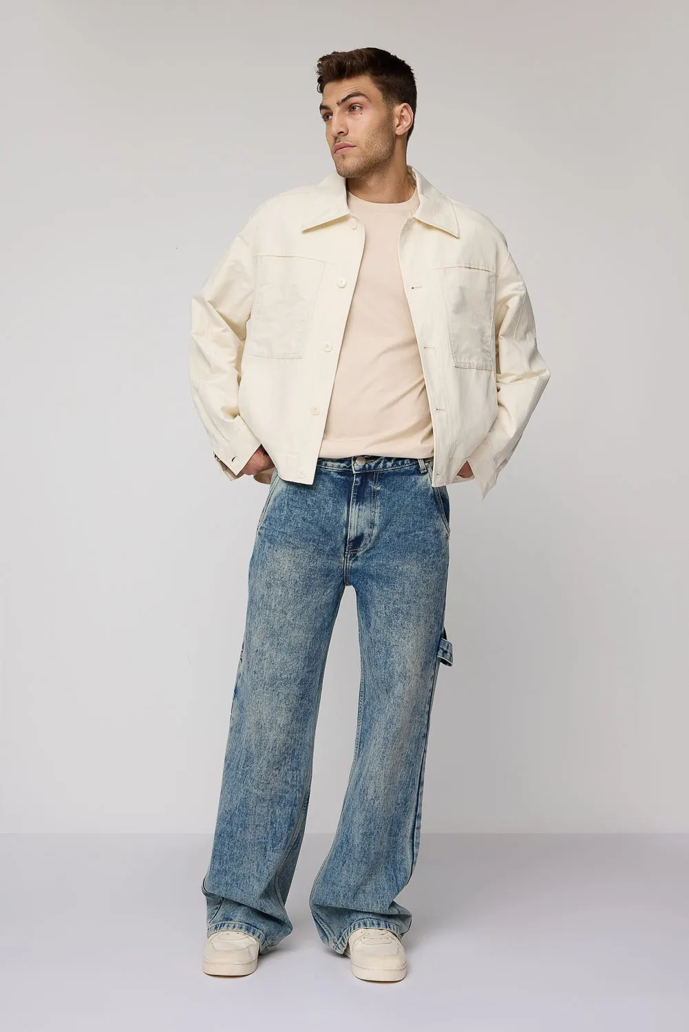 Nexus Blue Relaxed Men's Carpenter Jeans