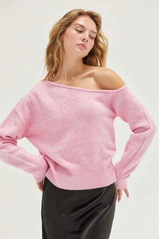 slouchy shoulder sweater