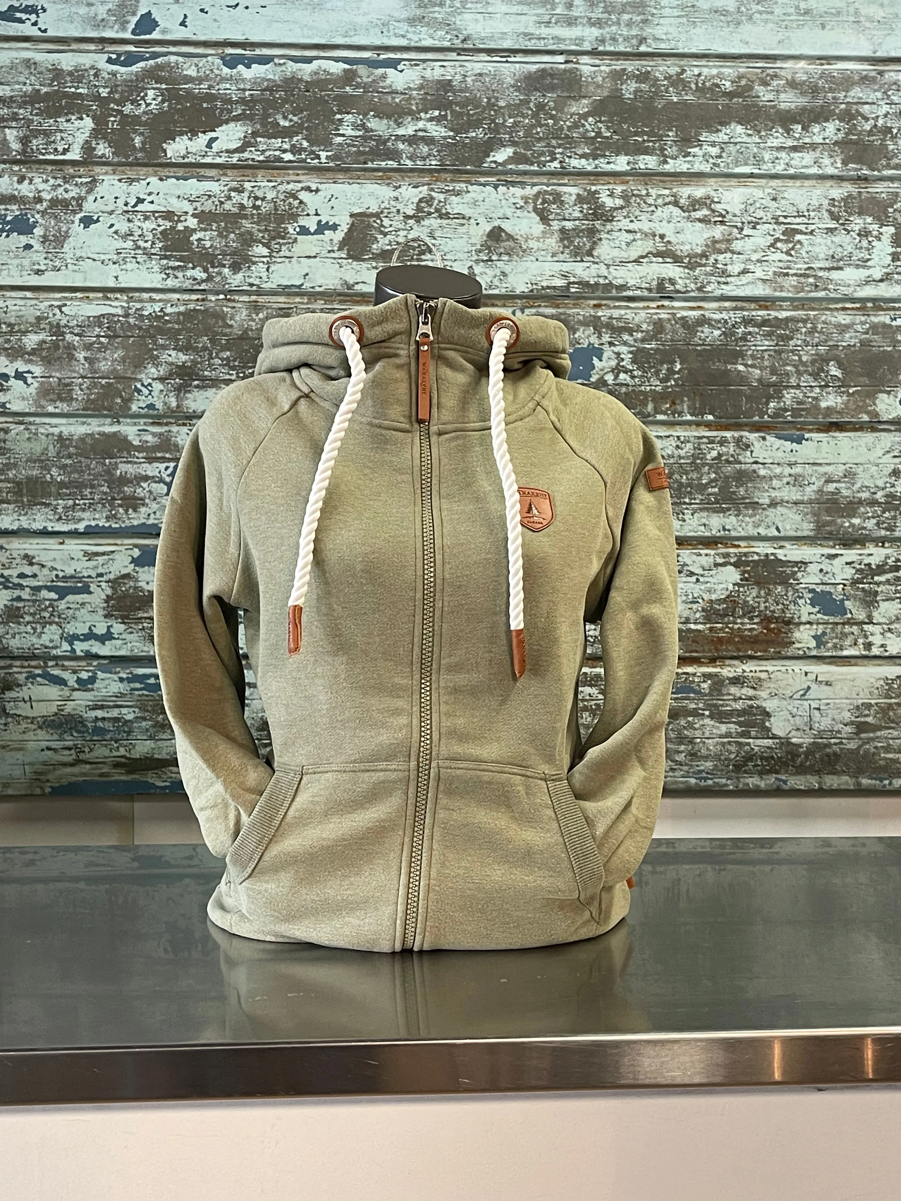 SM ONLY Olive Green Front Zip