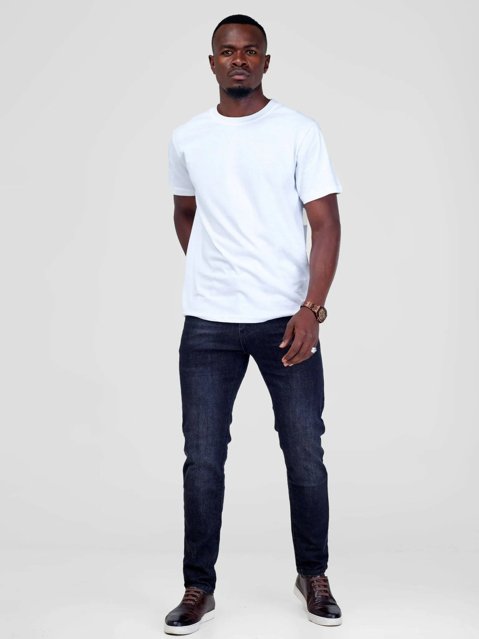 Stylish Sisters Men's Plain Jeans - Faded Black