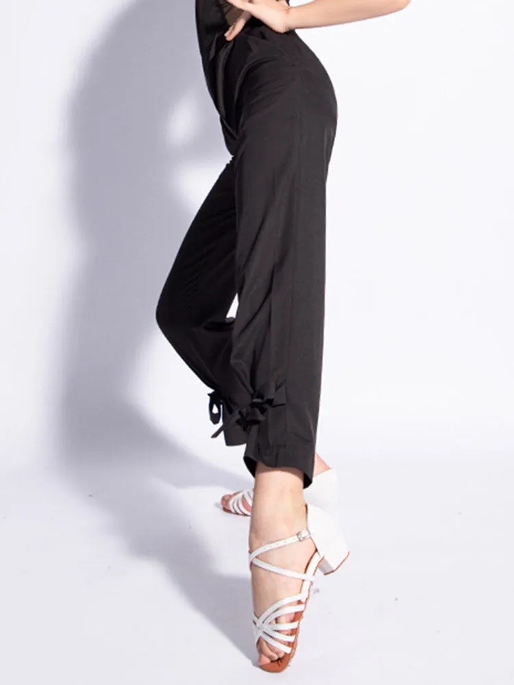Summer Thin Latin Dance High-waist Pants Professional Training Trousers