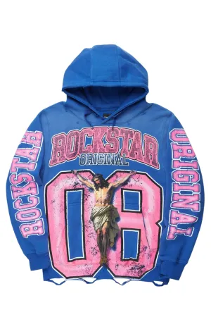 Tariqa Royal Blue Oversized Hoodie