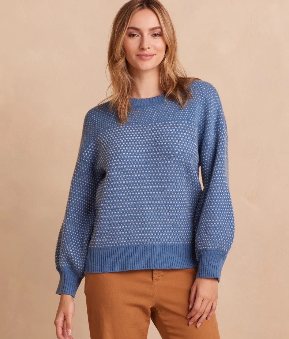 The Luxe Cashmere Blend Mix Stitch Sweater - Admiral & Dune